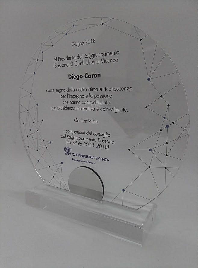 Targa Personalizzata In Plexiglass Confindustria VIcenza