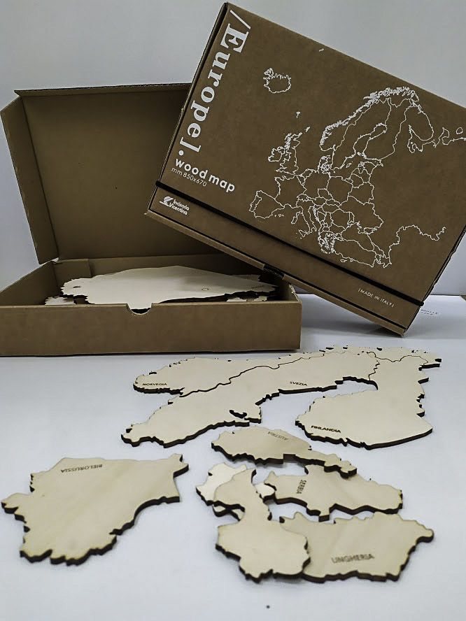Idea regalo Puzzle Europa in legno