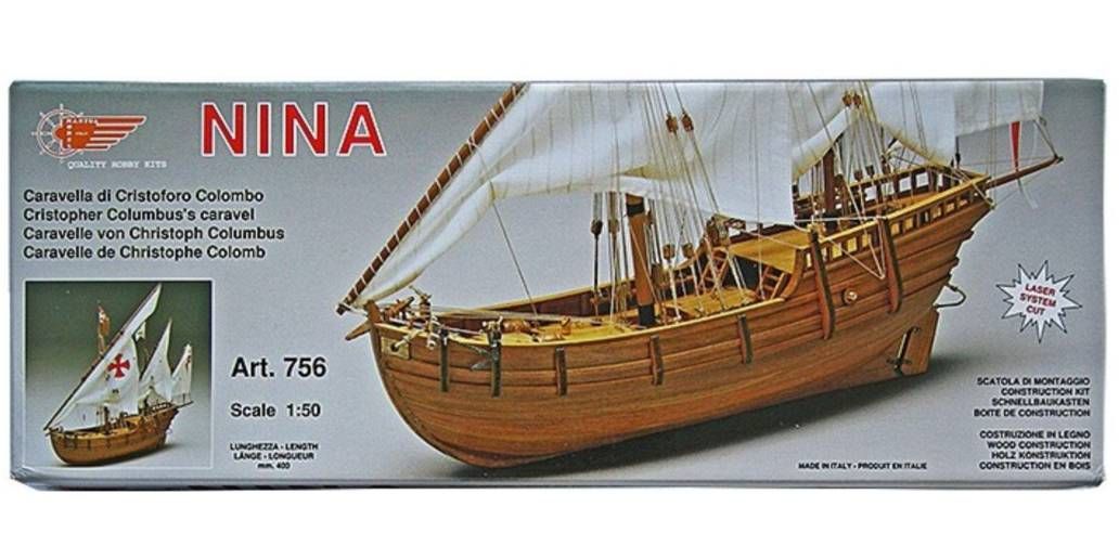 Modello in legno della nave Nina