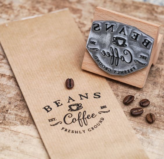 Timbro in gomma personalizzato per produttore di caffe
